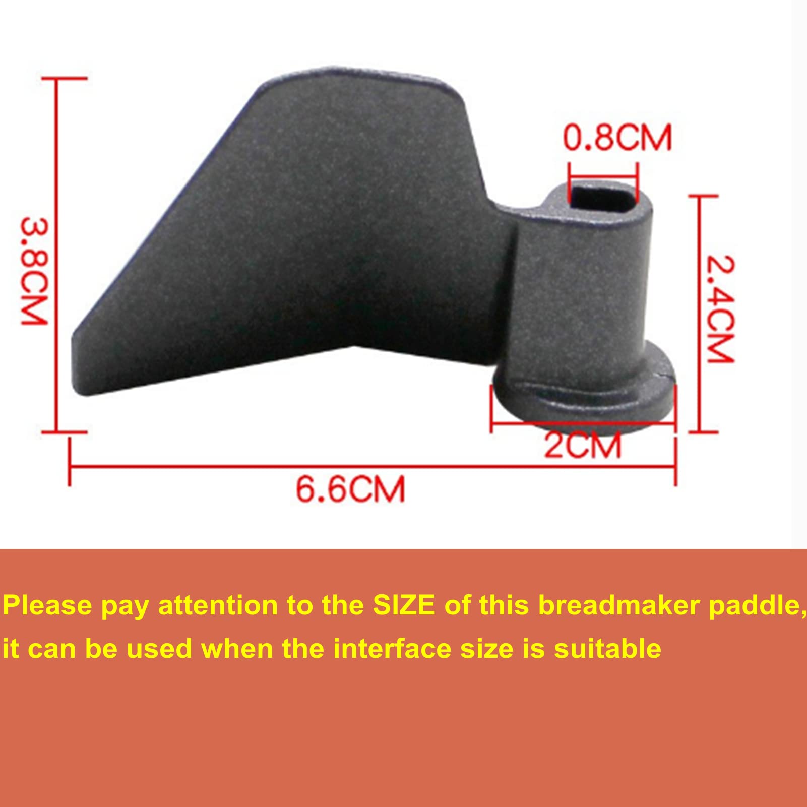 Breadmaker Paddle, Carbon Steel Bread Maker Blade Non-stick Kneading Blade Replacement for Breadmaker Machine
