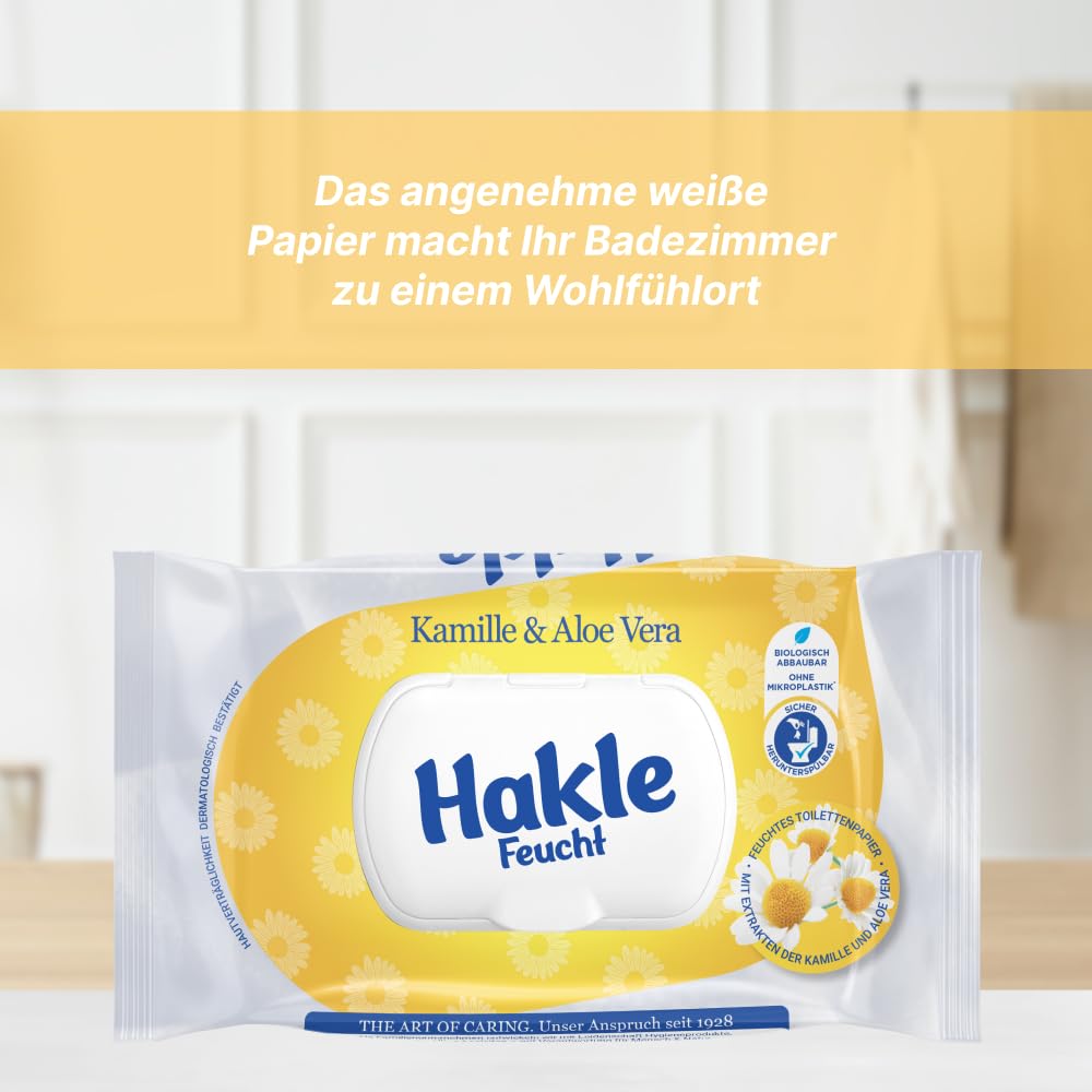 Hakle Feucht KAMILLE & ALOE VERA – 12x42 Blatt das Erfrischende Gefühl 5