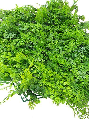 Artificial Hedge Plant Privacy Fence Screen Greenery Panels for Both Outdoor or Indoor, garden or backyard home decorations (48pack around 132 sqf) (20x20 inch Artificial Style B, 48PC)