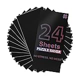 24 Black Puzzle Saver Sheets, Peel