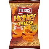 Herr&rsquo;s Honey Cheese Flavored Curls, Gluten Free Snacks, 1.25oz Bag (24 Count)