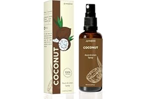 Coconut Room, Linen & Pillow Spray by Aromafume | 100ml/3.38 fl oz | with Pure Coconut Essential Oil | Aromatherapy Spray for