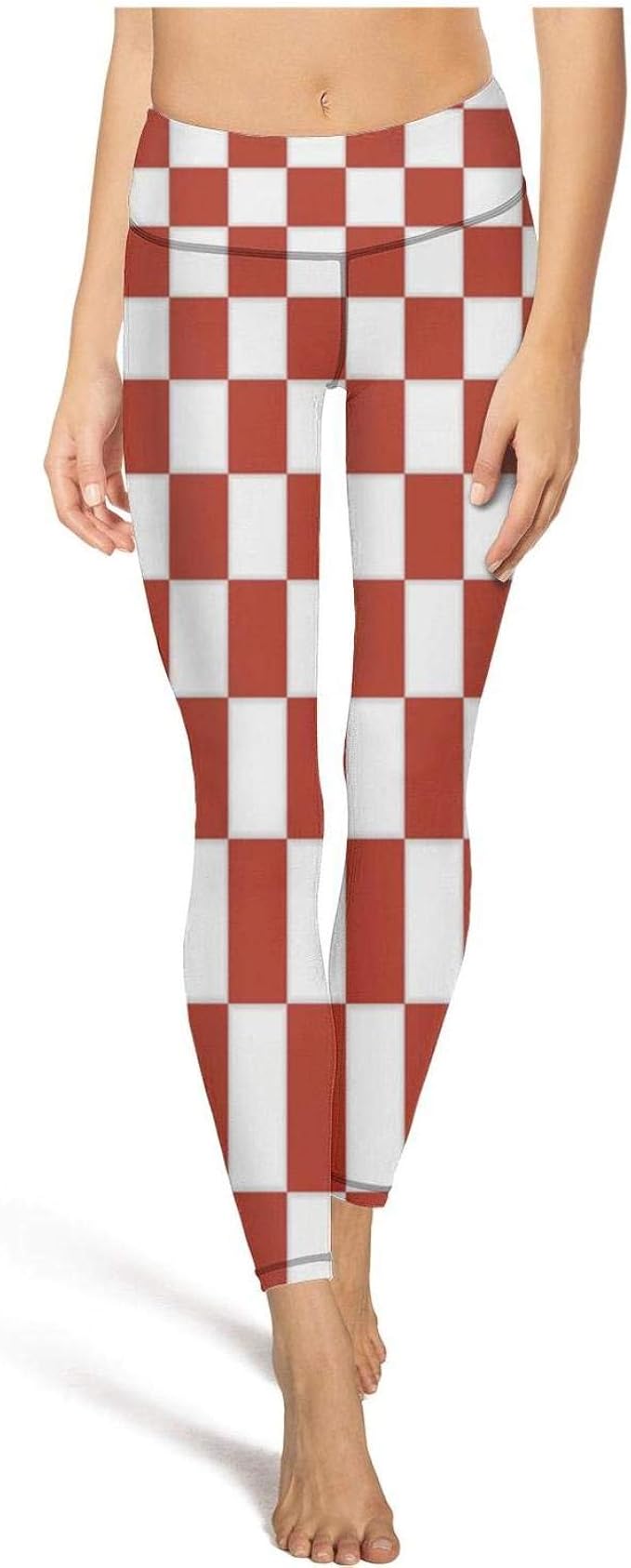 womens red workout leggings