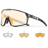 KAPVOE Photochromic Cycling Glasses Men Mountain