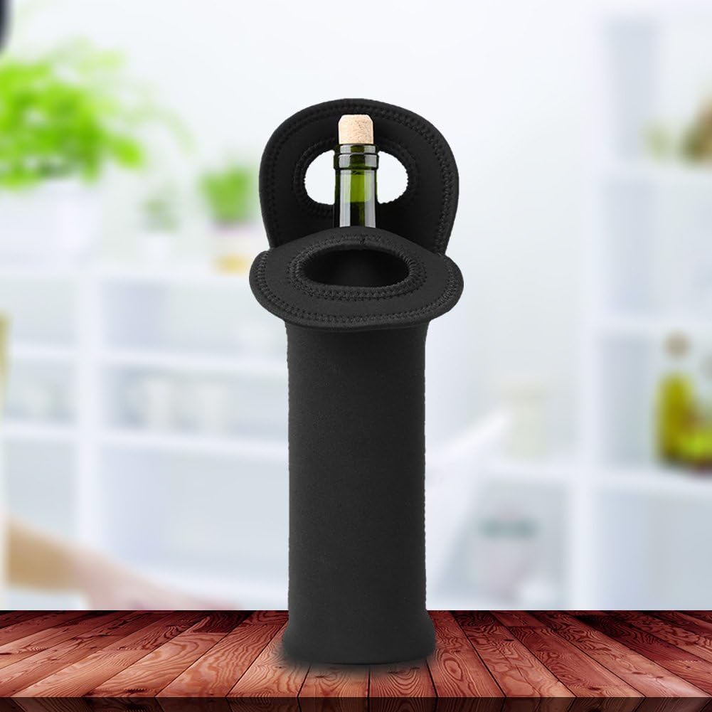 Wine Bottle Cooler, Single Pack Winebottle Sleeve Holder Bottle Protective Cover Wine Bags Gift Accessory for Suitcase Luggage - Image 3