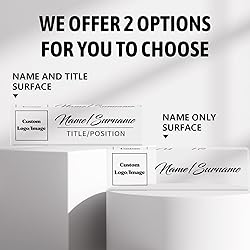 Name Plate for Desk, Custom Logo Desk Name Plate