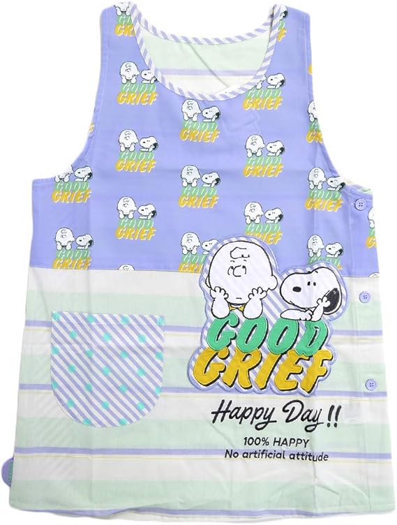 Amazon Co Jp キャラクターエプロン スヌーピー エプロン 総柄 ダイカット 服 ファッション小物