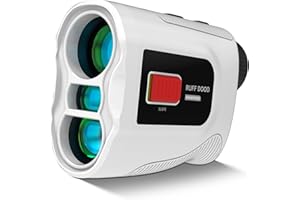 RUFF DOOD Golf Rangefinder with Magnetic - 1000 Yards Laser Range Finder with Slope Compensation & USB-C Rechargeable Battery for Golf