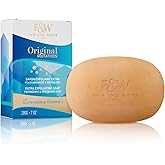 FAIR & WHITE Glutathione Exfoliating Soap 7 oz / 200g - Highly Effective to Brighten Skin Complexion and to Reduce Acne Spots, Wrinkles, with Vitamin C