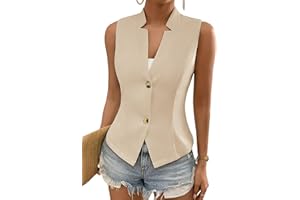 Mina Self Women's 2025 Winter Sleeveless Sweater Vest Top - Warm Knit Stretchy Lightweight Casual Office Slim Fully Lined