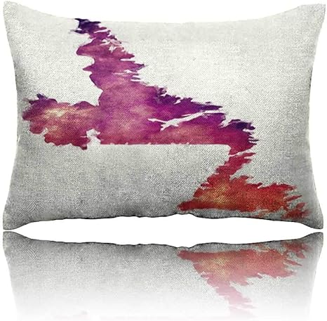 Body Pillow Newfoundland And Labrador Province Watercolor Map Of