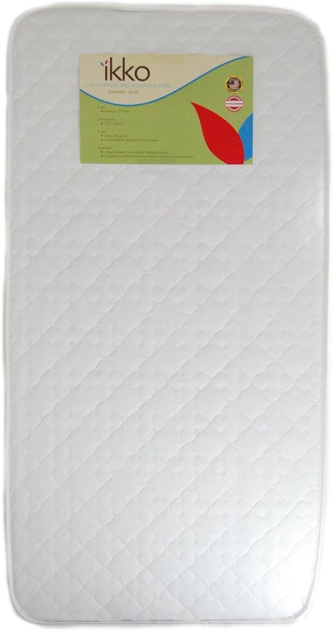 ikko Bassinet Pad, White, Small