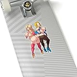 Two Anime Girls Sticker Adult Art Sexy Women Mature