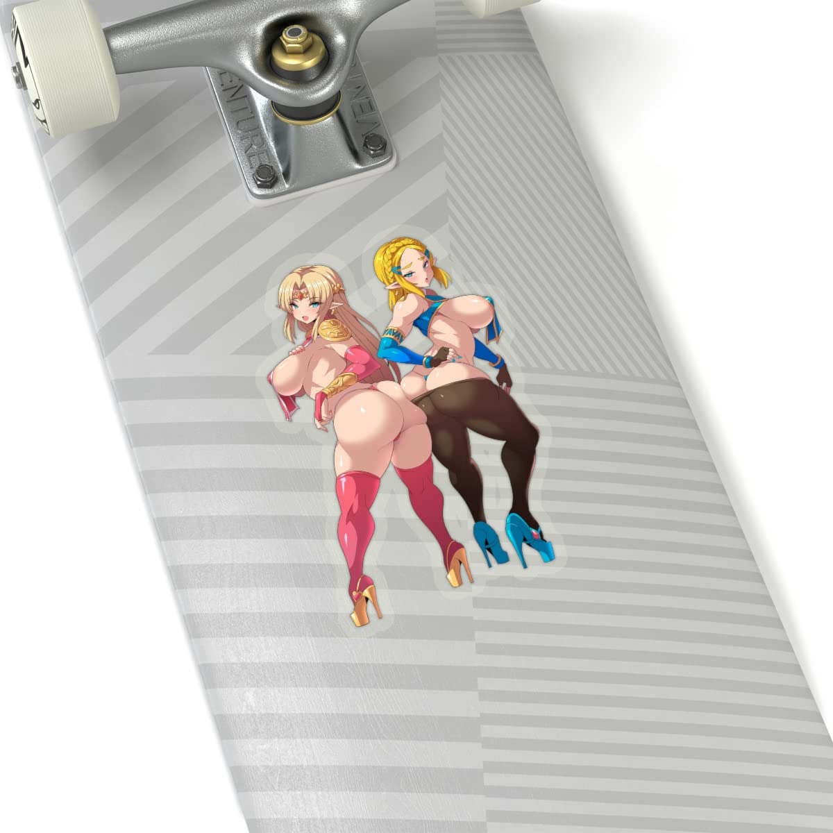 Two Anime Girls Sticker Adult Art Sexy Women Mature