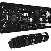 Mechanical Mouse Pad 31.5 X 11.8 Inch Big Desk Rubber Base Stitched Edges Keyboard Pad Spaceship XXL Mouse Mat for Home Game and Office