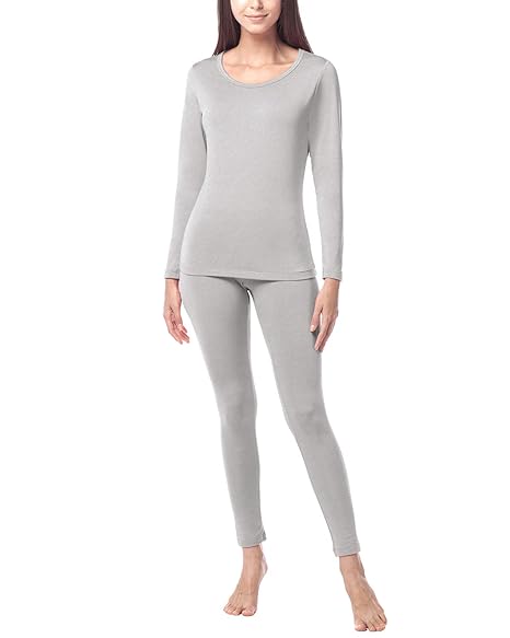 LAPASA Damen Innenfleece Thermounterwäsche Set und Nur Thermo Oberteil - LEICHT & WARM - Ski Snowboard Funktionsunterwäsche S