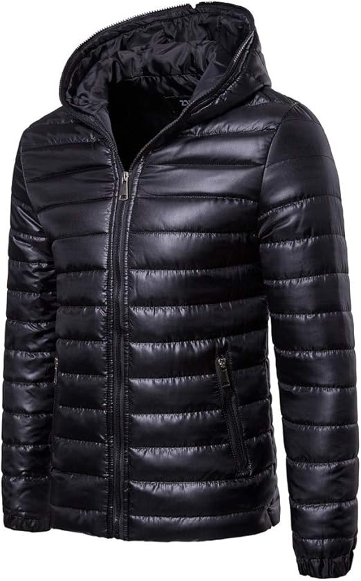 Daunenjacke Ultra Wasserdicht Leicht Puffer Herren Daunenjacken mit Rippenbund Packbar Wandern ...