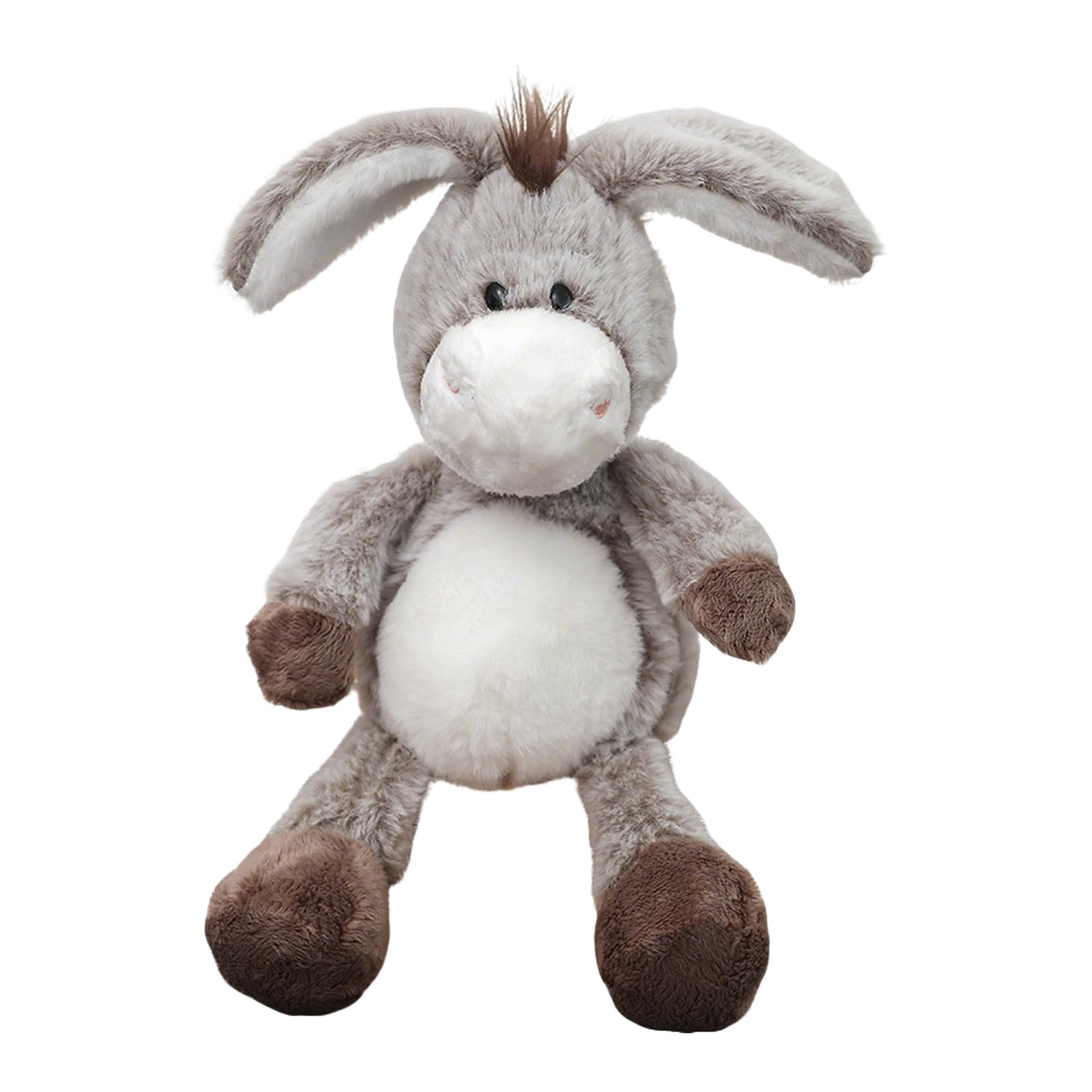 LUYIEDHA Cute Donkey Plush Animal, Donkey Stuffed Animal, Soft Comfortable Stuffed Toy, Ideal for Cuddling and Collecting, Friend's Birthday Gifts (Gray)