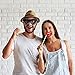 PartyGraphix DIY Happy Birthday Props for Photo Booth Stand - Suitable for His or Hers Party Celebration (34 Count, Silver Kit)