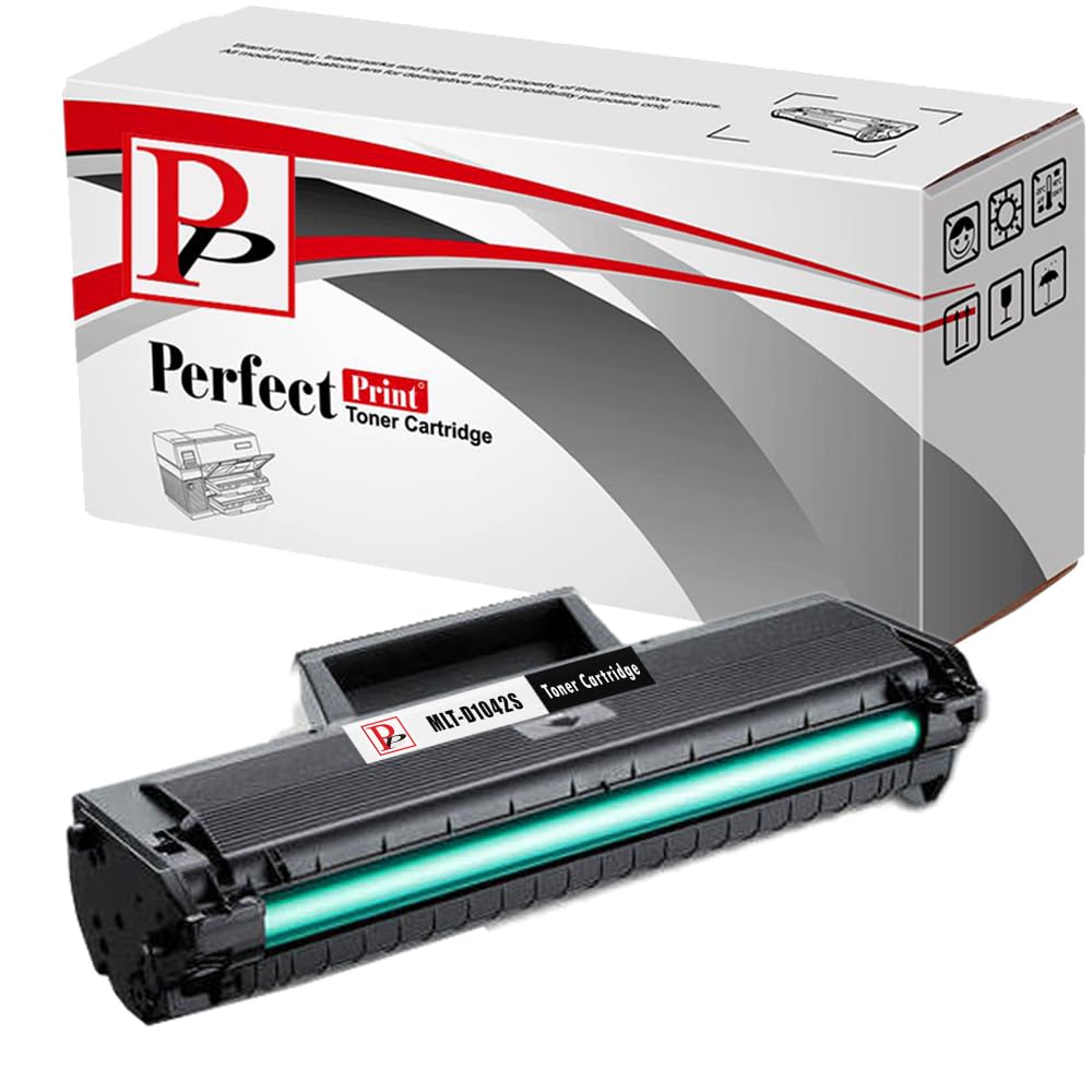 PerfectPrint Compatible Toner Cartridge Replacement MLT-D1042S For Samsung Printers ML1670 ML1666 ML1660 ML1661 ML1665 ML1865 ML1865W ML1675 ML1860 SCX3200 SCX3201 SCX3205 SCX3218 SCX3206 (Black)