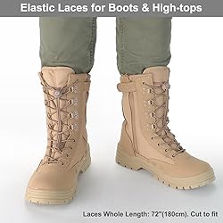 Extra Long No Tie Shoelaces - Elastic Tieless Round