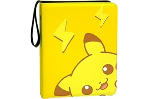 EeveeLab Trading Card Binder 4-Pocket for TCG Cards, 440 Pockets Card Holder with 55 Removable Sleeves