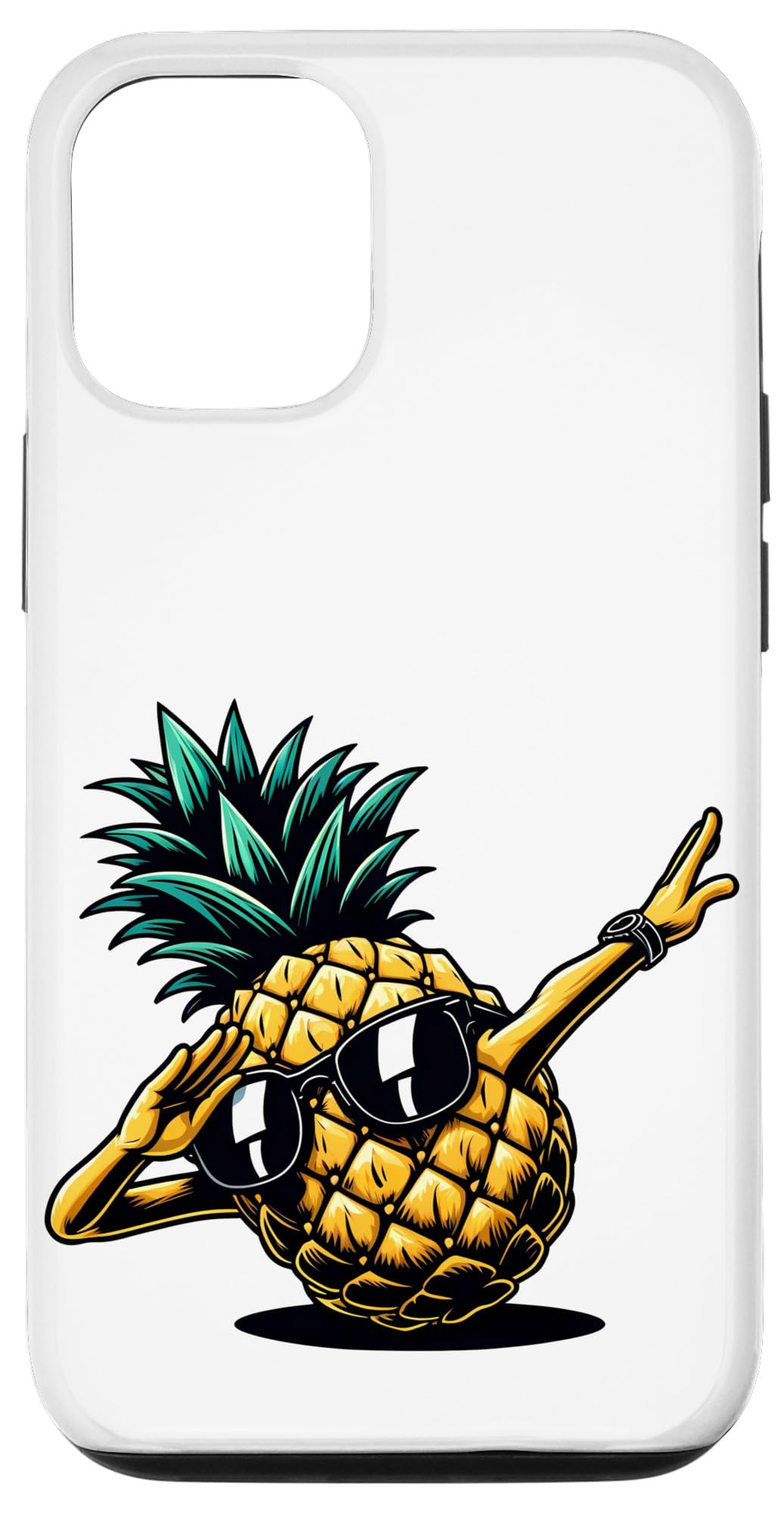 iPhone 15 Funny Dab Pineapple Dancing Dabbing Fruit Meme Case