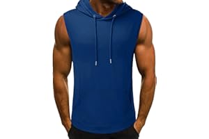 Tank Tops Men Summer Quick Dry Hoodies Vest Breathable Gym Workout Lightweight High Elasticity Sleeveless Hooded Shirt