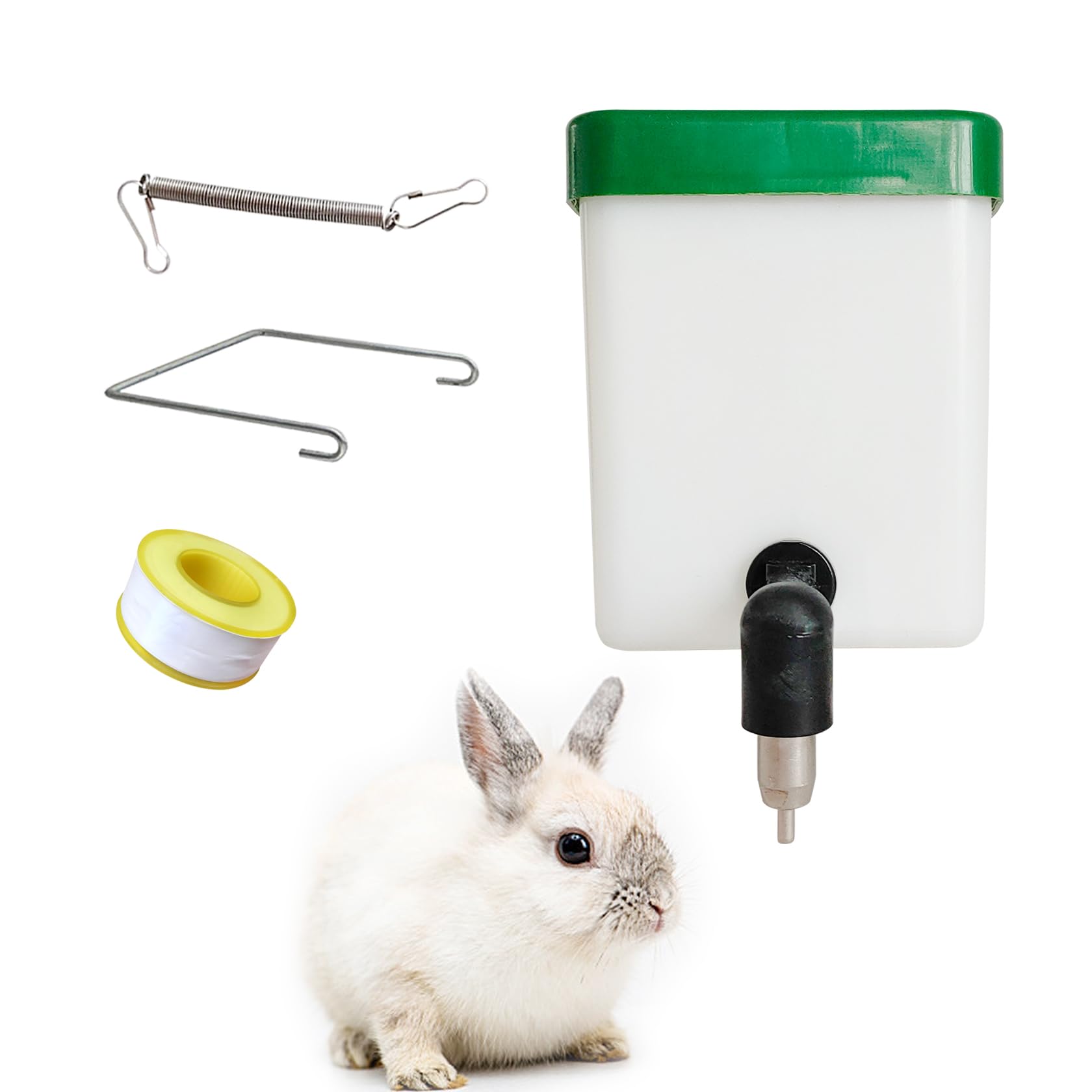 Automatic Rabbit Water Dispenser 500 ml Drip-Free Suspension Rodent Drinking Bottle Suitable for Small Animals