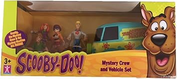 scooby doo mystery solving crew figures & van mini playset