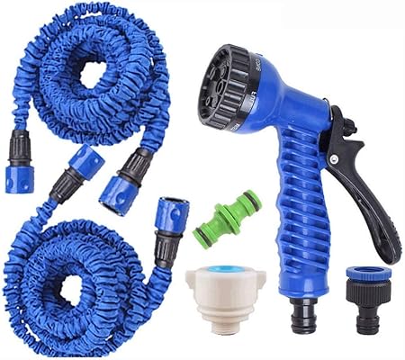 Gjnvbdzsf Pvc Jet Tuyaux D Eau 150ft Extensible Jardin Tuyau Extension Tuyau 6 Fonction Pistolet Pistolet Magique Tuyau En Plastique Silicone Tuyaux D Eau Amazon Fr Cuisine Maison