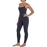 Sunzel Workout Jumpsuits for Women Adjustable Spaghetti Strap Leggings Bodysuit Square Neck Sleeveless One Piece Yoga Unitard