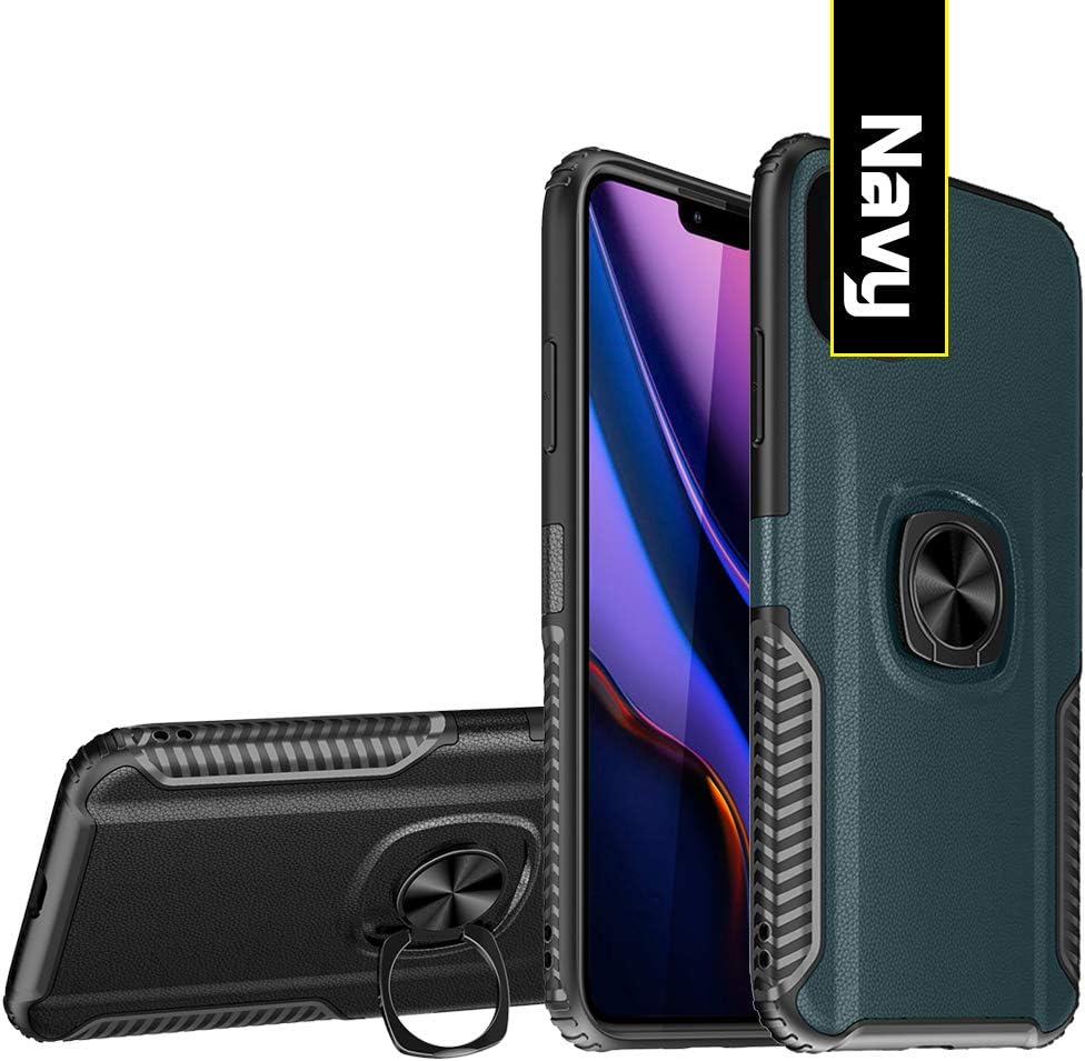 EROYAL for Huawei Honor 8X MAX Case,Hybrid Dual Layer Hard PC and Soft TPU Anti-Scratch/Shockproof Cover 360 Magnetic Ring Holder Kickstand Full Body Protective Case for Huawei Honor 8X MAX