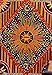 Labhanshi Golden Black Sun Star Tapestry Exotic Celestial Wall Art for Home Décor