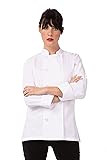 Chef Works Women's Le Mans Chef Coat, White, Small