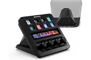 Elgato Stream Deck + XLR - Audio Mixer & Controller, Rear XLR-to-USB Mic Interface, Compatible with any Mic for Podcasting, Streaming, Content Creators, dials and LCD keys, PC/Mac