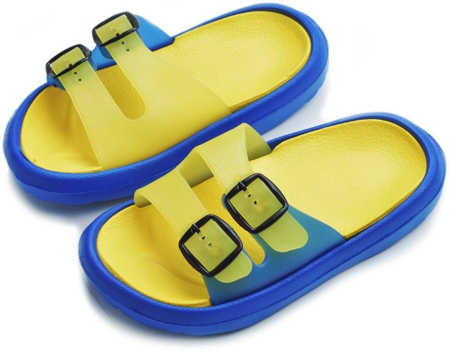 Cyiecw Toddler Little Kid Walking Sandals Non-Slip Beach Shoes Lightweight Shower Pool Slippers