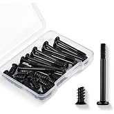 30PCS Computer PC Fan Screws Kit for Computer Cooling Fan Mount with Long &amp; Short Tapping Stainless Steel Screws (#6-32x30mm 15 Pcs / M5x10mm 15 Pcs)