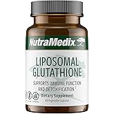 NutraMedix Liposomal Glutathione Supplement - L Glutathione for Full Body Detox, Cleanse and Immune Support - Formulated for Optimal Absorption - Soy, Dairy and Gluten-Free (60 Capsules)