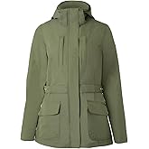 HORZE Women's Jadine Equestrian Waterproof Horse Riding Hooded Rain Jacket