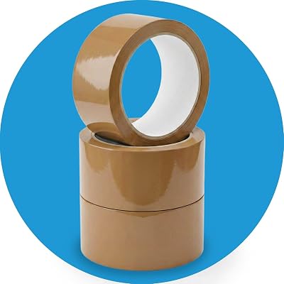 Stick Well Brown Parcel Tape 3 Rolls 48mm x 66m Low Noise 50µm Strong