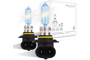 Sinoparcel 9012/HIR2 Halogen High and Low Beam Headlight Bulb 3800K, 150% More Brightness Replacement for Standard 55W Bulb, 