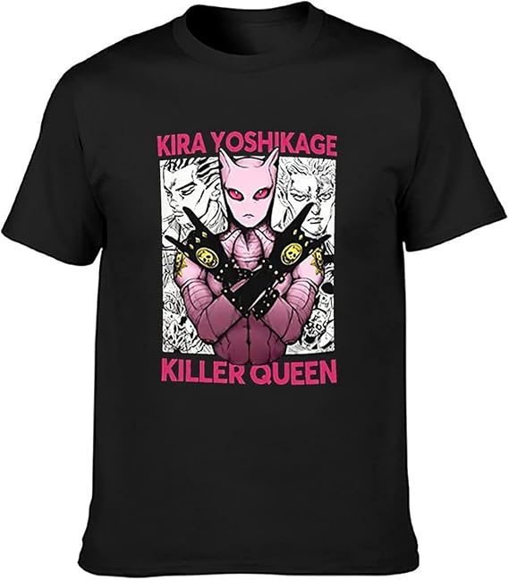 Amazon ジョジョの奇妙な冒険 映画 アニメ 漫画 メンズ レディース おもしろ Tシャツ 夏服 スポーツ トップス 半袖 無地 通気性 ファッション ゆったり おしゃれ 通勤 通学 おおきいサイズ 綿 夏 丸襟 Tシャツ カットソー 通販