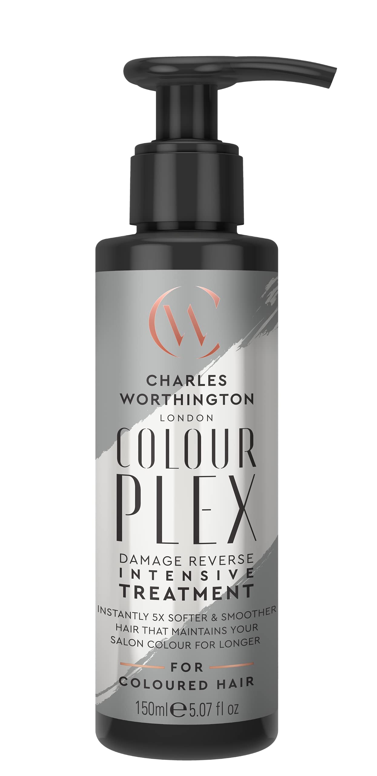 Charles Worthington ColourPlex Damage Reverse Intensive Treatment, Deep Conditioner for Coloured Hair, Leave In Conditioner, Salon Hair Repair, 150 ml