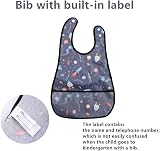 norinori Waterproof Baby Bib Feeding Adjustable Washable 0-36 Months Color1 view 8
