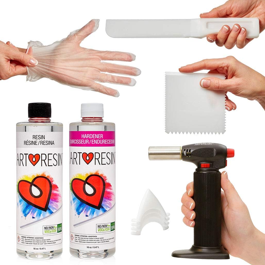 ArtResin Epoxy Resin Clear NonToxic Starter Combo Pack 32 oz