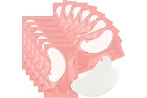 Mekupeu 150 Pairs Under Eye Pads, Eyelash Extension 100% Natural Hydrogel Patch Lash Gel Pad for Extensions supplies, Beauty 
