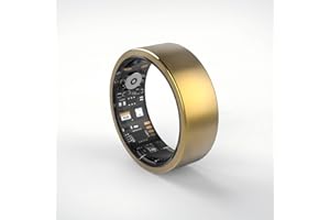 YULUCKGO Smart Ring Fitness Tracker for Men - Health Heart Rate Ring with Sleep Monitor and Blood Oxygen Tracking, No Subscription Fee, Family Care, Remote Photography,IP68 Waterproof