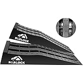 ROBLOCK Heavy Duty Car Ramps for Oil Changes and Jack Support, Portable Low Profile Car Ramps for High Lift, Vehicle Ramps for Garage, 31.5''x8.1''x4.9'', G.V.W 10000 LBS, 2 Packs