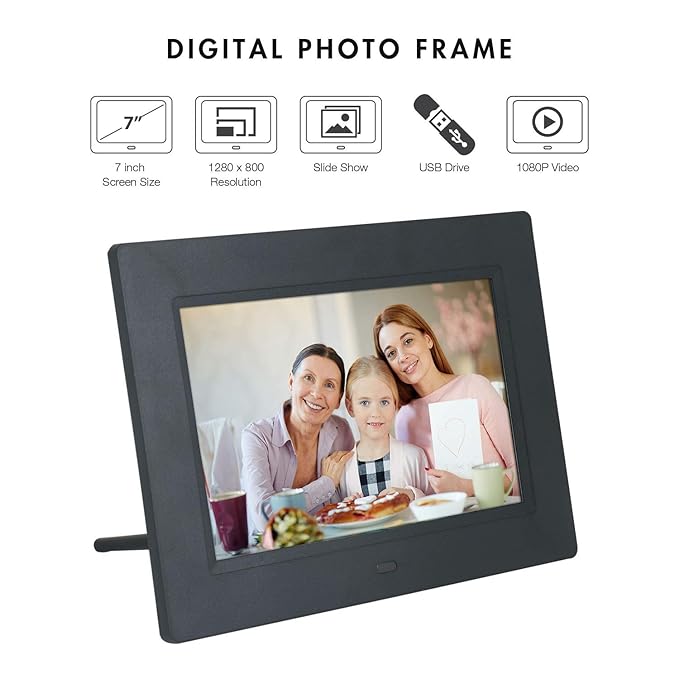 Xech Digital Photo Frame 7 inch with Remote Plays Amazon.in Electronics